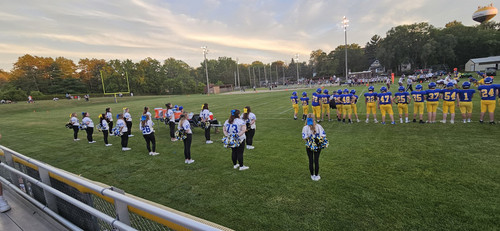 First Varsity Football Game at home.